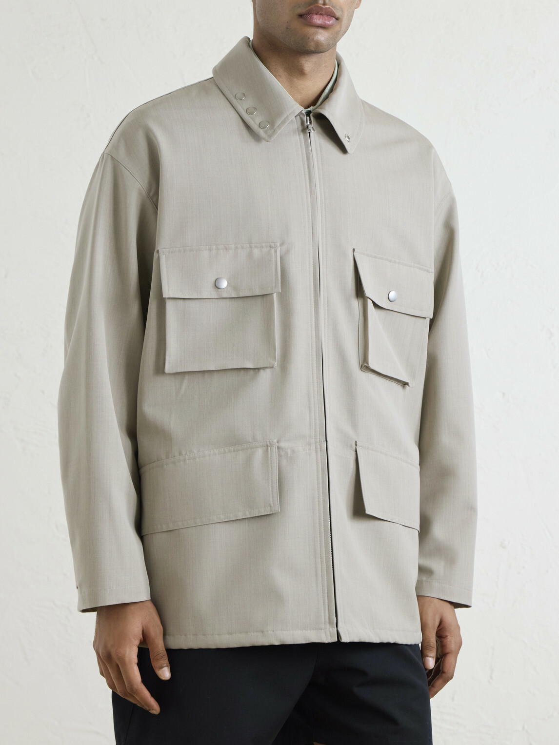 Auralee - Wool-Canvas Blouson Jacket - Neutrals
