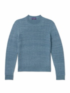 Ralph Lauren Purple label - Slim-Fit Mulberry Silk and Linen-Blend Sweater - Blue