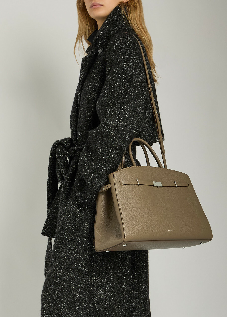 Demellier The Hudson Grained Leather top Handle bag - Taupe - One Size
