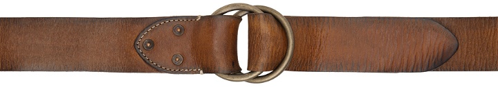 Photo: RRL Brown Distressed Leather Belt