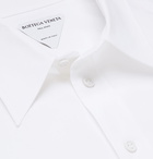 Bottega Veneta - Slim-Fit Cotton-Blend Poplin Shirt - White