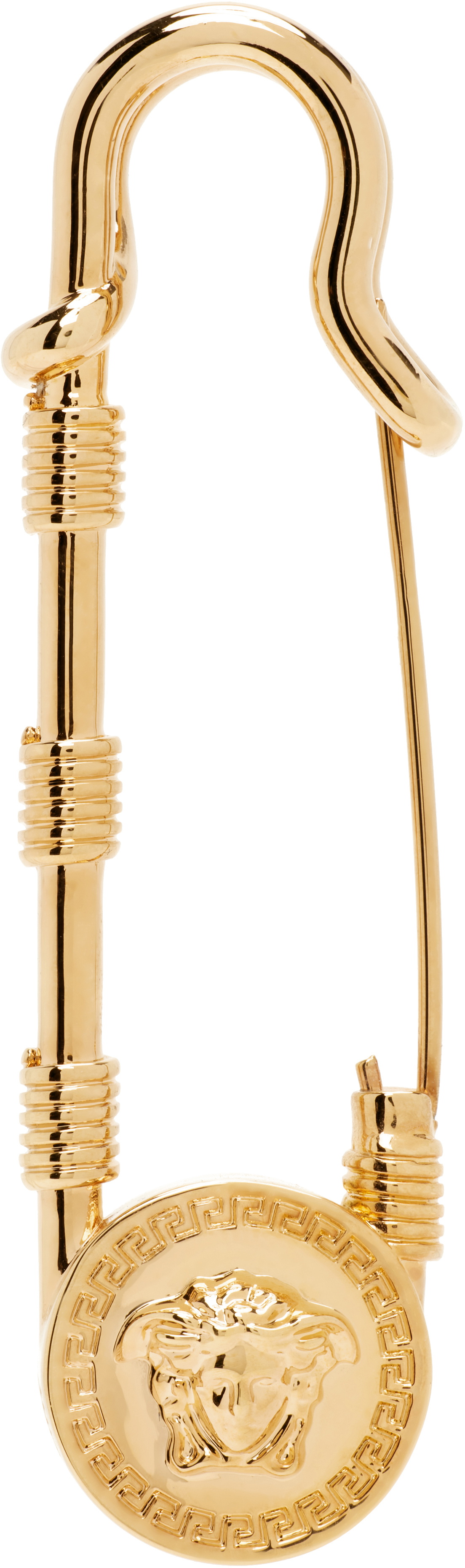 Versace Safety Pin Brooch