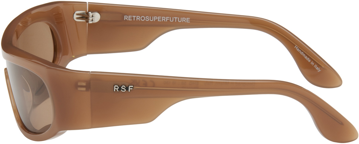 RETROSUPERFUTURE Brown Pharaoh Sunglasses RETROSUPERFUTURE