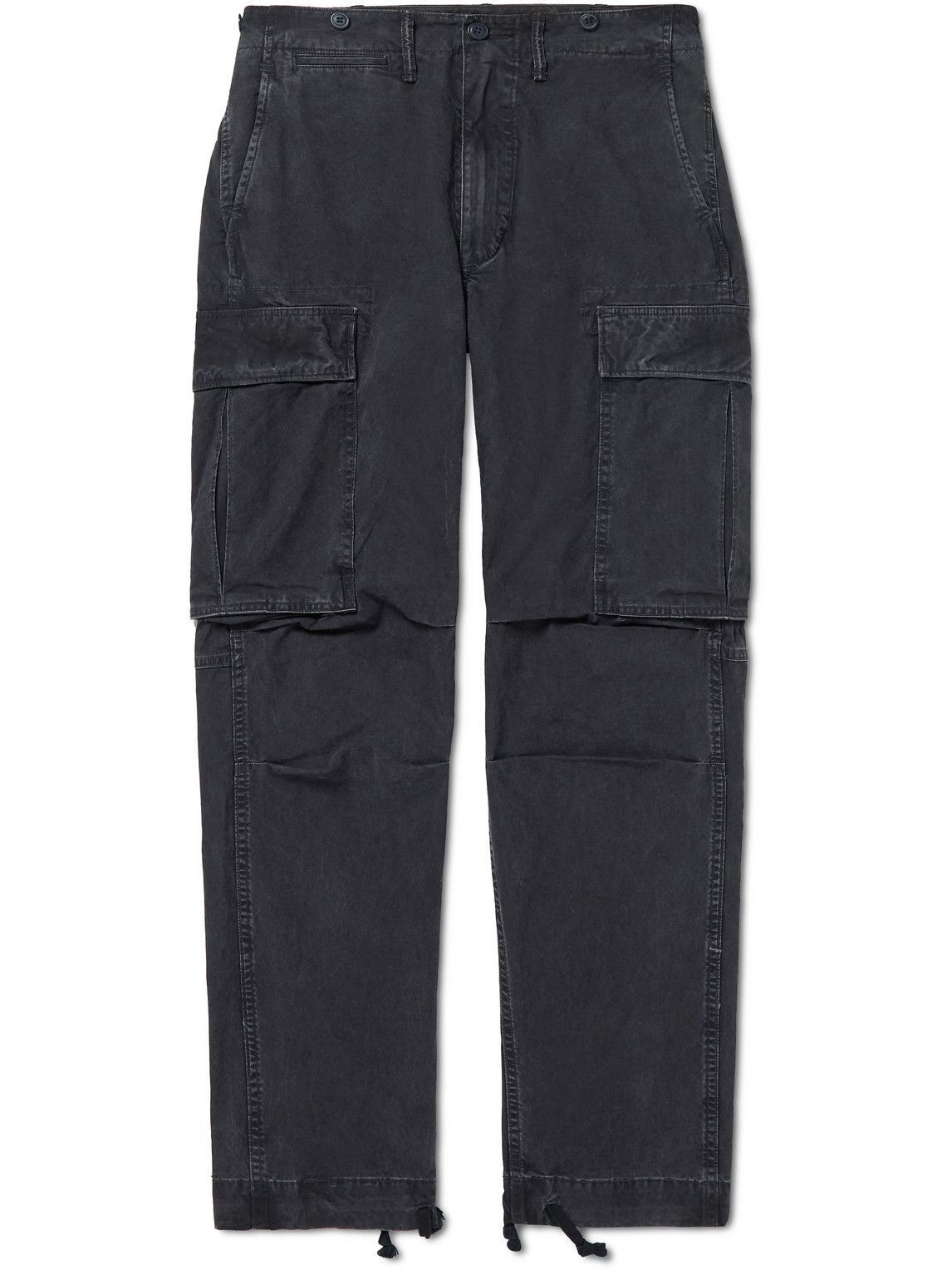 RRL - Tapered Cotton Cargo Trousers - Black RRL