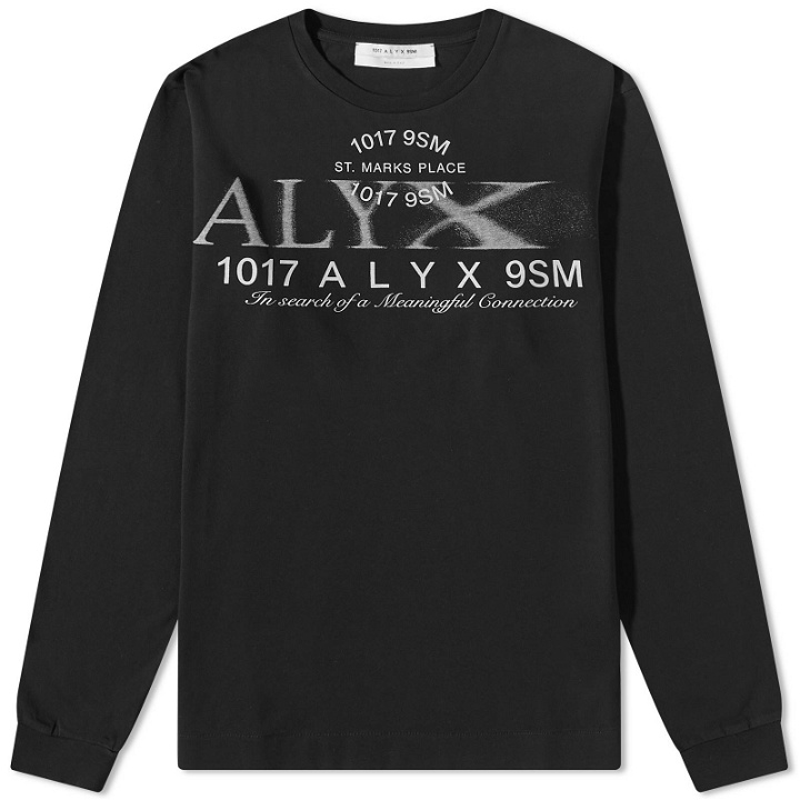 Photo: 1017 ALYX 9SM Men's Long Sleeve Collection Logo T-Shirt in Black