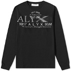 1017 ALYX 9SM Men's Long Sleeve Collection Logo T-Shirt in Black