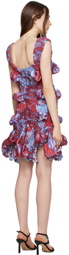 Feben SSENSE Exclusive Purple & Burgundy Twist Minidress