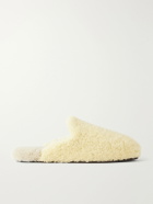 TEKLA - Auralee Two-Tone Shearling Slippers - Neutrals