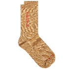 Aries Men's Truth & Justice Space Dyed Sock in Sand