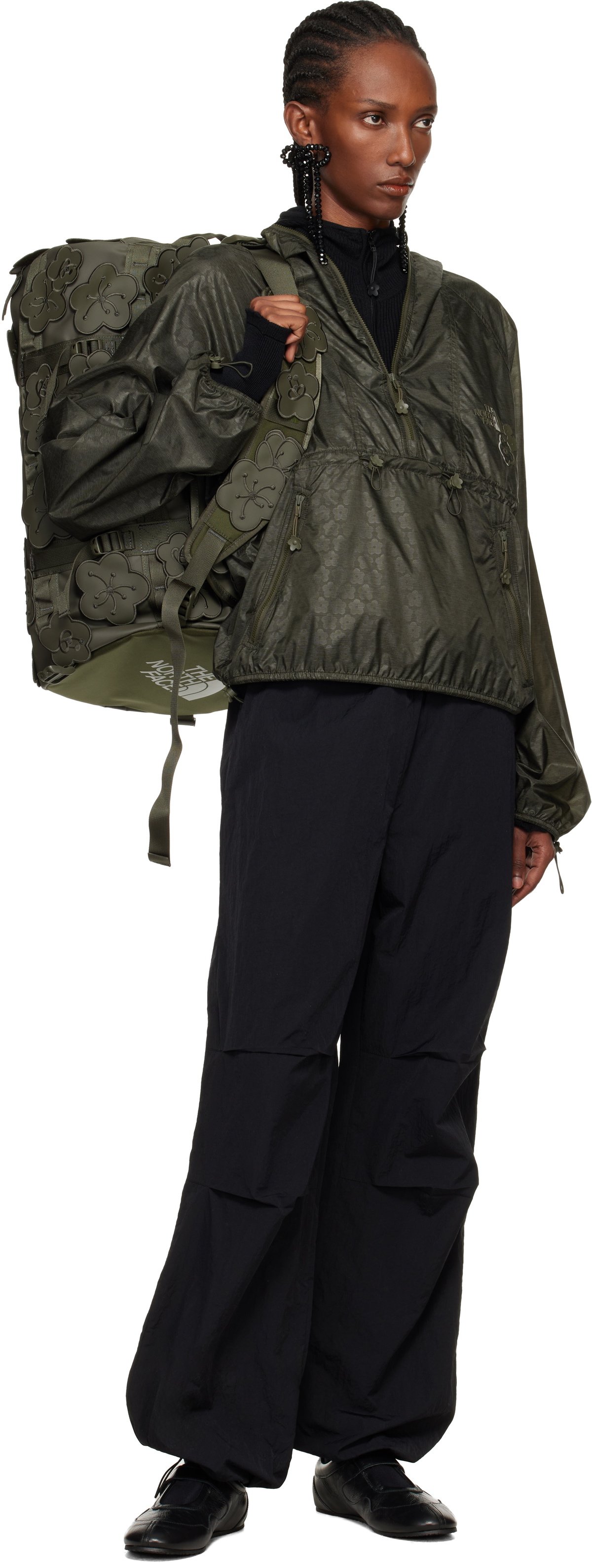 Cecilie Bahnsen Khaki The North Face Edition Marlowe Pullover Wind Jacket