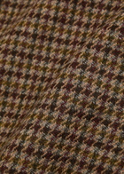 Weekend Max Mara Houndstooth Wool-blend Mini Skirt Brown