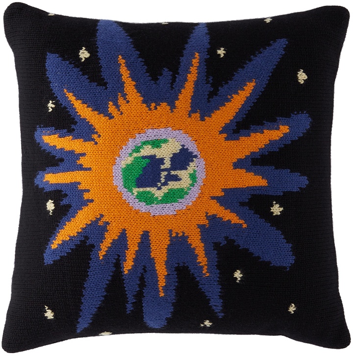 Photo: The Elder Statesman Multicolor 'The World' Pillow
