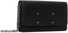 Maison Margiela Black Four Stitches Chain Wallet