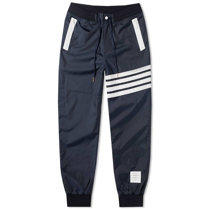 Photo: Thom Browne Technical Ripstop 4 Bar Pant Blue