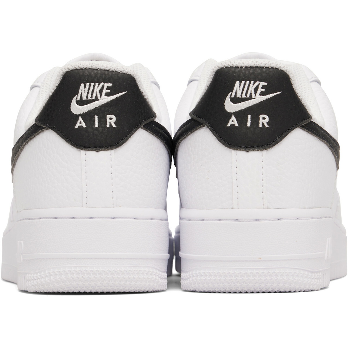 Nike White & Black Air Force 1 '07 Sneakers