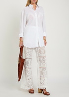 Zimmermann Aster Embroidered Lace Trousers Ivory