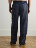 Frescobol Carioca - Luan Straight-Leg Wool Drawstring Trousers - Blue