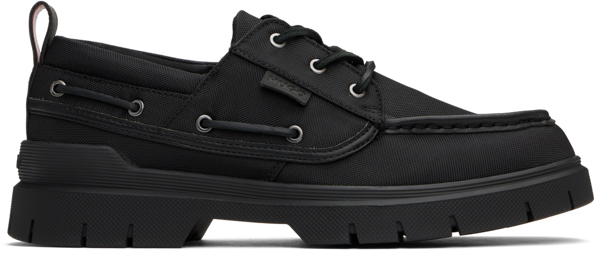 Hugo Black Canvas Boat Derbys