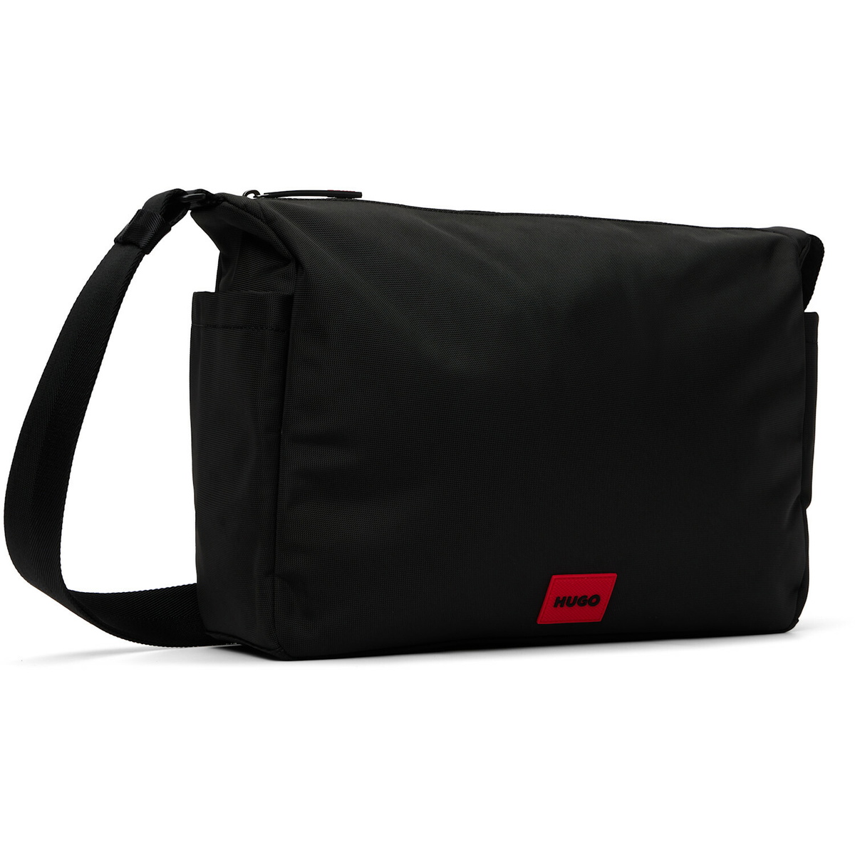 Hugo Black Canvas Messenger Bag