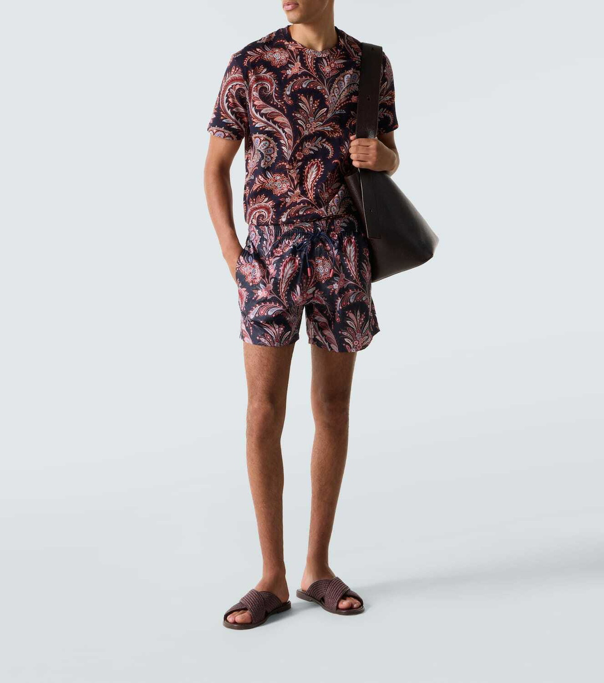 Etro Paisley cotton jersey T-shirt