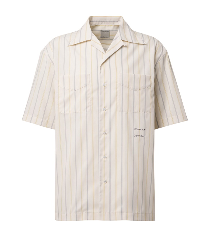 Photo: Calvin Klein Collection Nathaniel striped bowling shirt