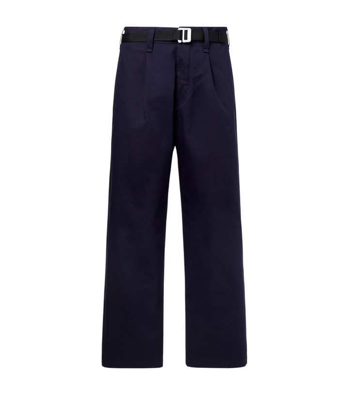 Photo: Stone Island Belted gabardine straight pants