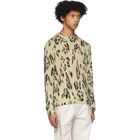 Moncler Genius 2 Moncler 1952 Beige Cashmere Leopard Sweater