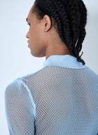 Gucci Embossed Technical Mesh Polo Top