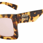 Miu Miu Eyewear Women's 08WS Sunglasses in Havana/Violet