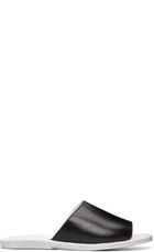 Rier Black & White Leather Sandals