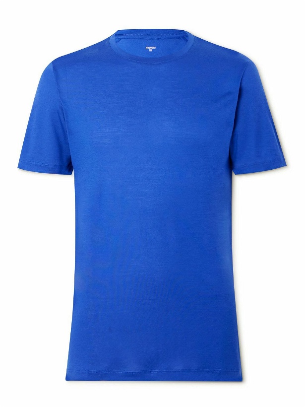 Photo: Houdini - Tree Woodland Jersey T-Shirt - Blue