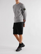 Stone Island - Ghost Straight-Leg Cotton-Ventile Cargo Shorts - Black