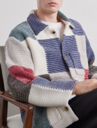 Aimé Leon Dore - Patchwork Intarsia-Knit Wool-Blend Jacket - Multi