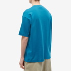 Drole de Monsieur Men's Drôle de Monsieur Centre Logo T-Shirt in Blue Duck