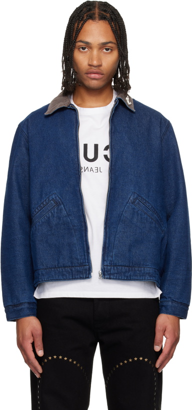 Photo: Carne Bollente Blue Moto Rabbit Denim Jacket