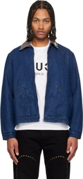 Carne Bollente Blue Moto Rabbit Denim Jacket
