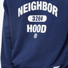 Neighborhood Men's College Logo Crew Sweat in Navy