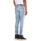 Amiri Blue and White Stack Track Jeans