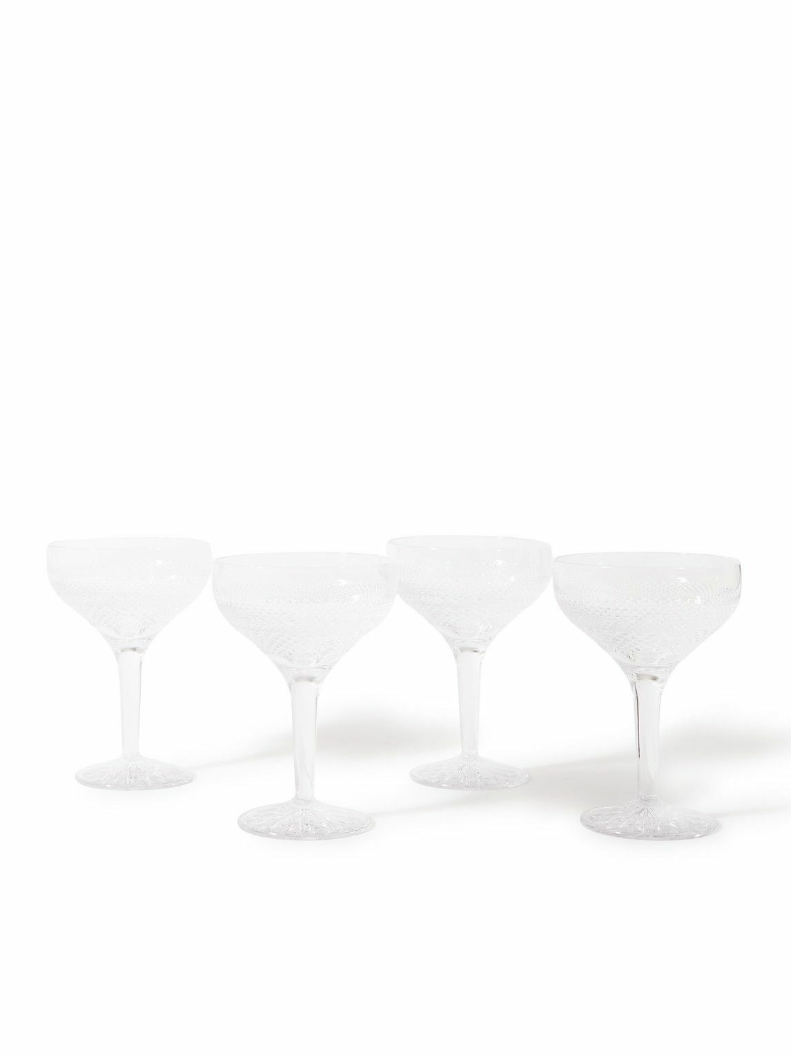 Soho Home Huxley Set of Four Champagne Coupe Glasses Soho Home