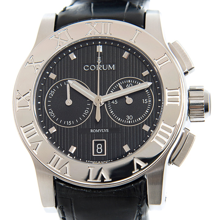 Photo: Corum Colomb Romulus Chronograph Automatic Black Dial Watch R984/03549