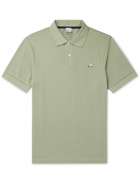 SUNSPEL - Paul Weller Logo-Appliquéd Cotton-Piqué Polo Shirt - Green