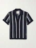 Frescobol Carioca - Pinto Crocheted Cotton Shirt - Blue