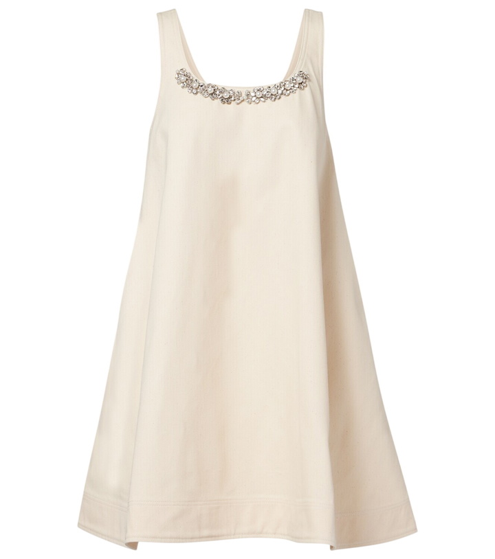 Photo: Simone Rocha Embellished cotton minidress