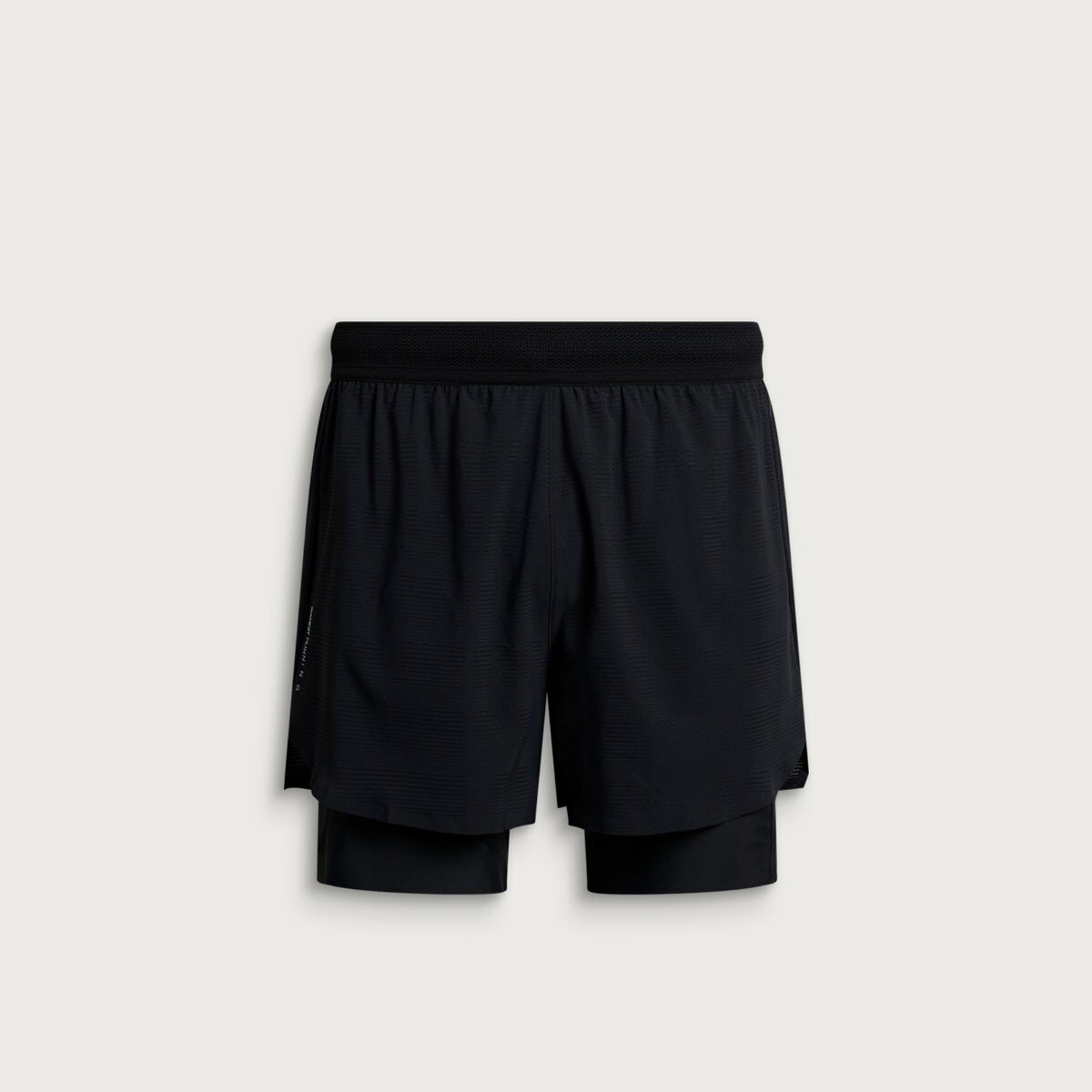 Bandit Men's Men’s 2 in 1 Shorts with Seamless Mesh Liner in Black