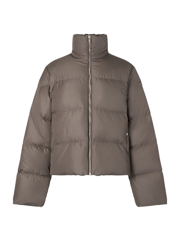 Photo: Rick Owens - <ul> <li>Moncler Quilted Shell Down Jacket</li> </ul> - Brown