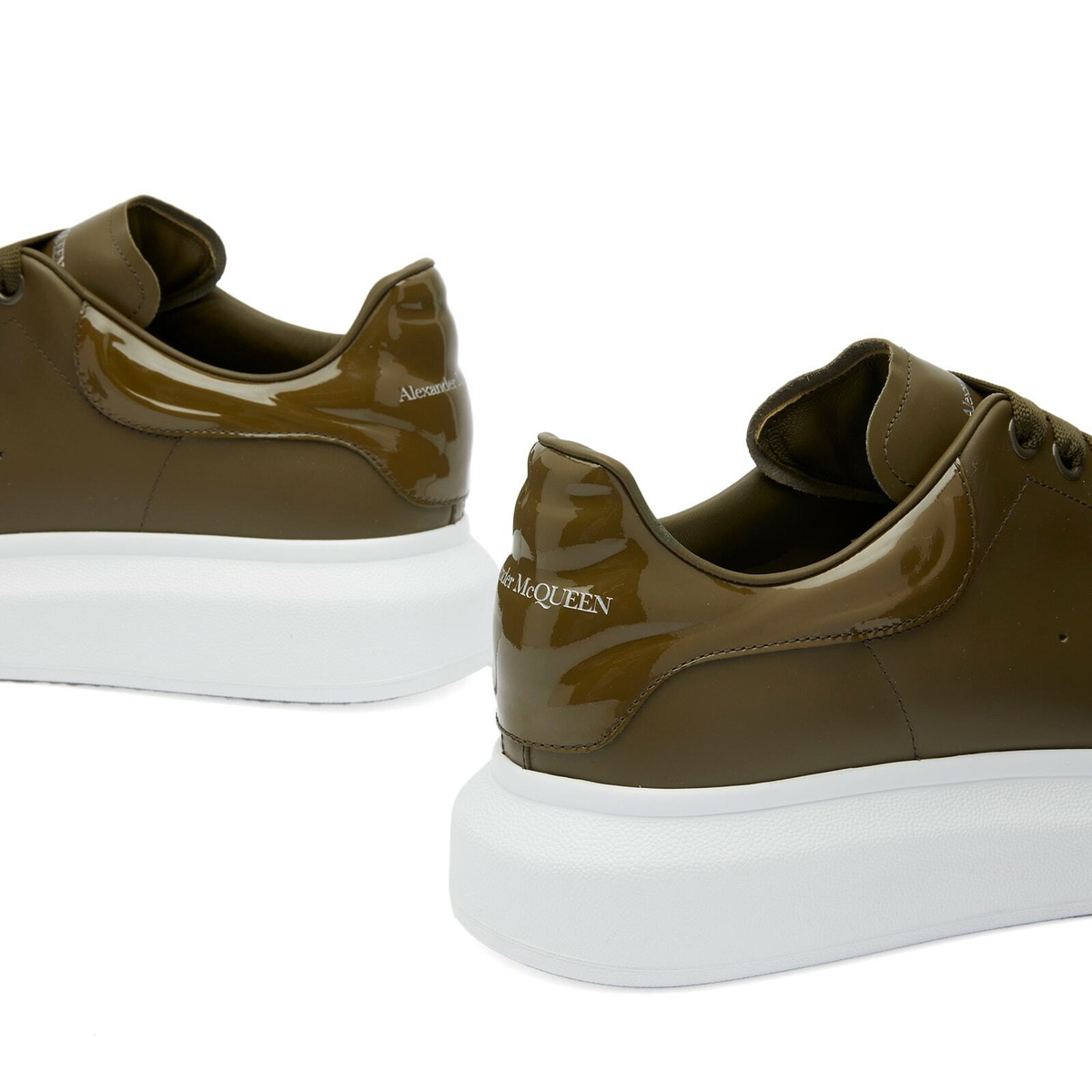 Alexander McQueen Men's Oversized Sneakers in Khaki