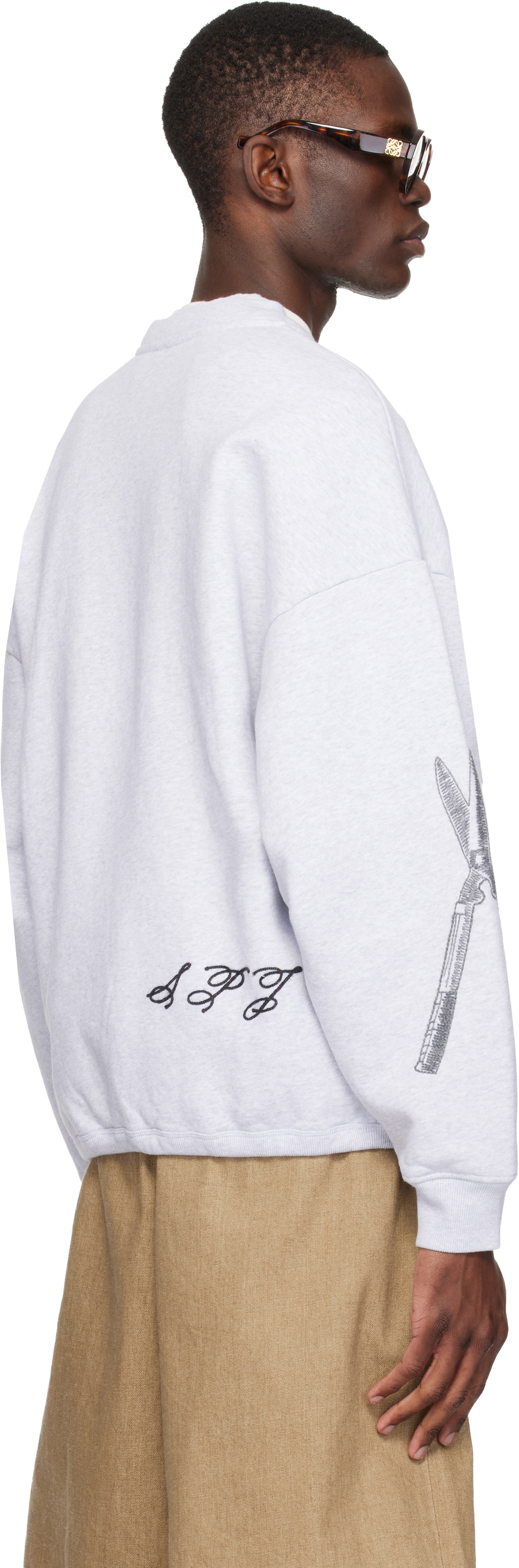 JACQUEMUS Gray 'The Âne' Sweatshirt
