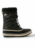 Sorel - 1964 PAC™ Faux Shearling-Trimmed Nylon-Ripstop and Rubber Snow Boots - Black