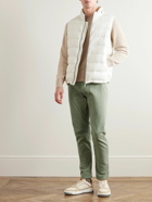 Brunello Cucinelli - Tapered Garment-Dyed Stretch-Cotton Trousers - Green