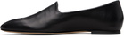 Aeyde Black Vanna Almond-Toe Loafers